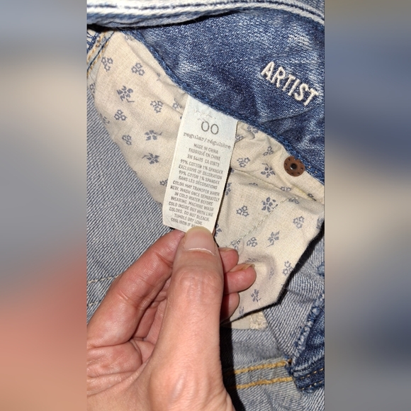 🍃 3 for 36 - American Eagle Stretchy Jean Capris - Size 00 - Picture 5 of 7